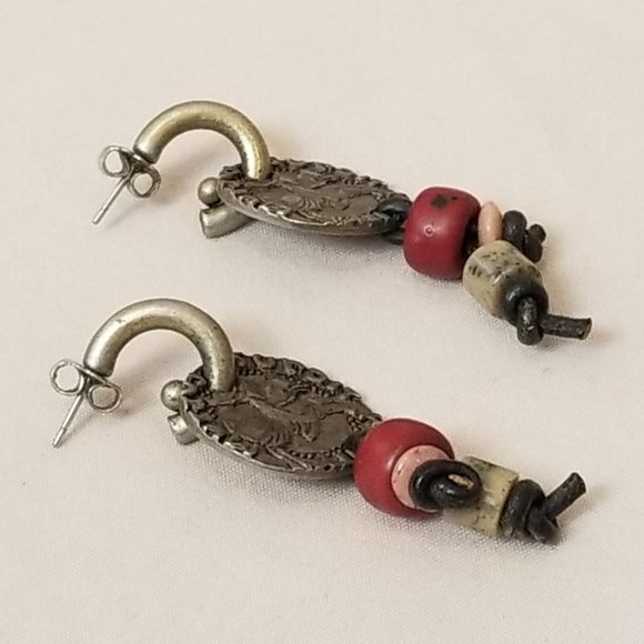 (3) Pair of Beaded Dangle Drop Bohemian Style Earrings for Pierced Ears - Picture 8 of 11